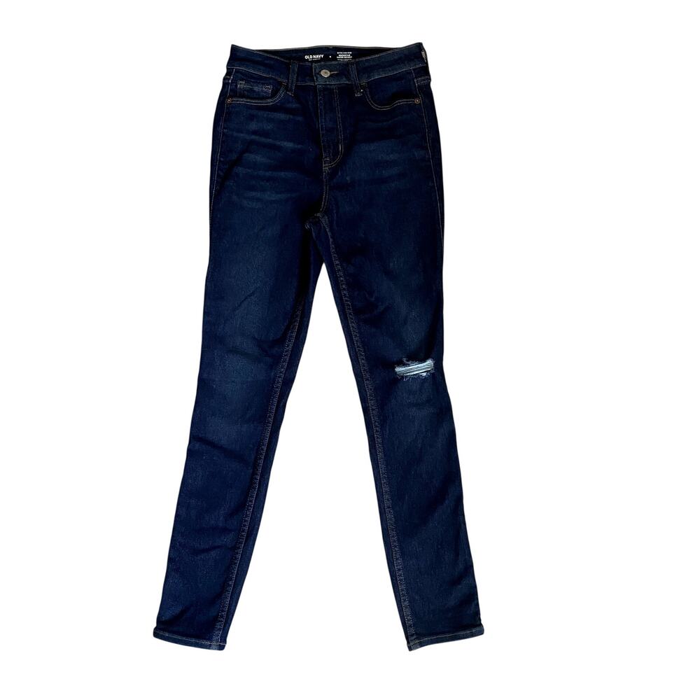Old Navy Rockstar Jeans Women's Size 4 Dark Wash Super Skinny Denim